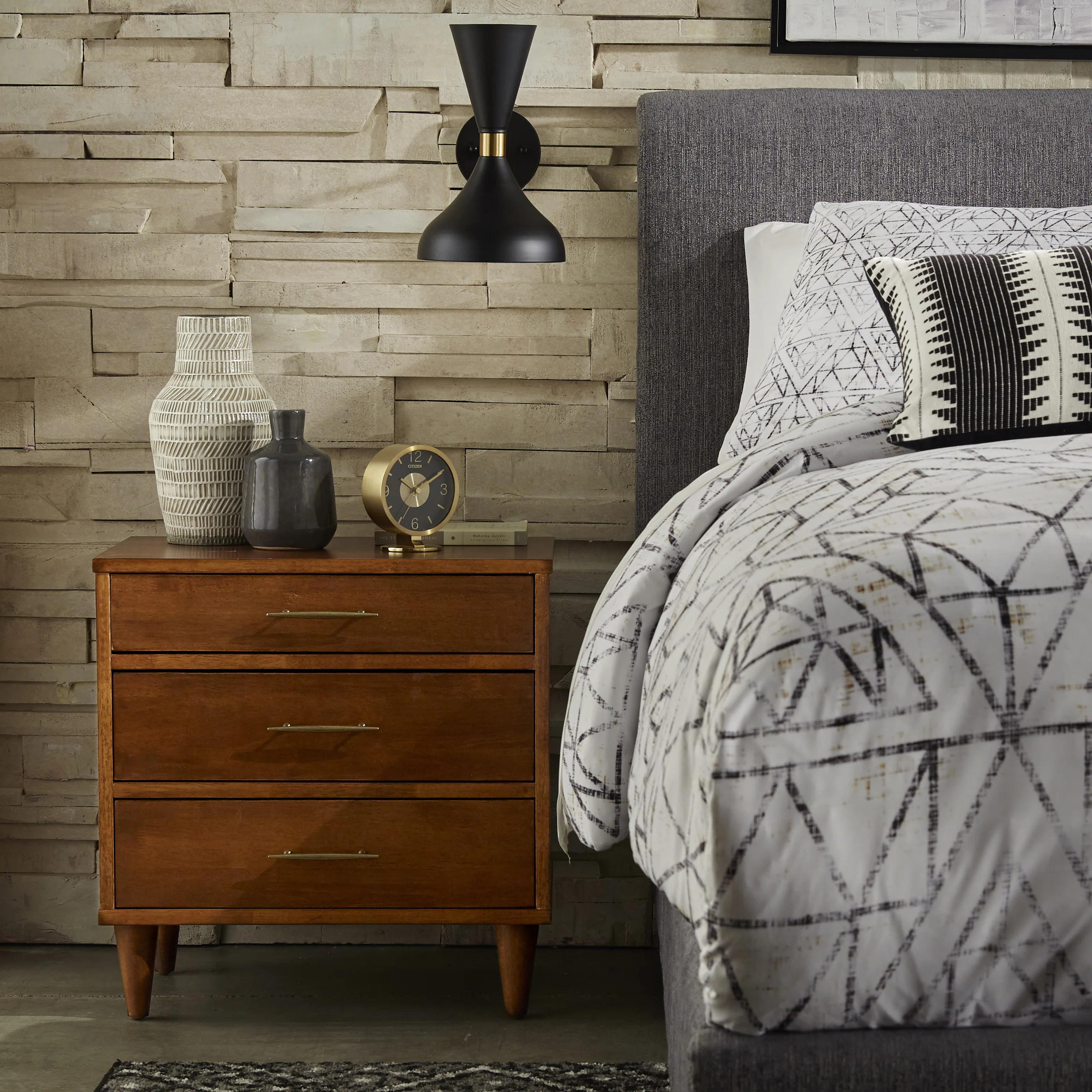 Afrida 3 Drawer Nightstand | Wayfair North America