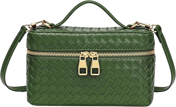 Trendy Shoulder Bags for Women Mini L19 Square Box Satchel Bag Cute PU Leather Crossbody Purse with Adjustable Strap | Amazon (US)