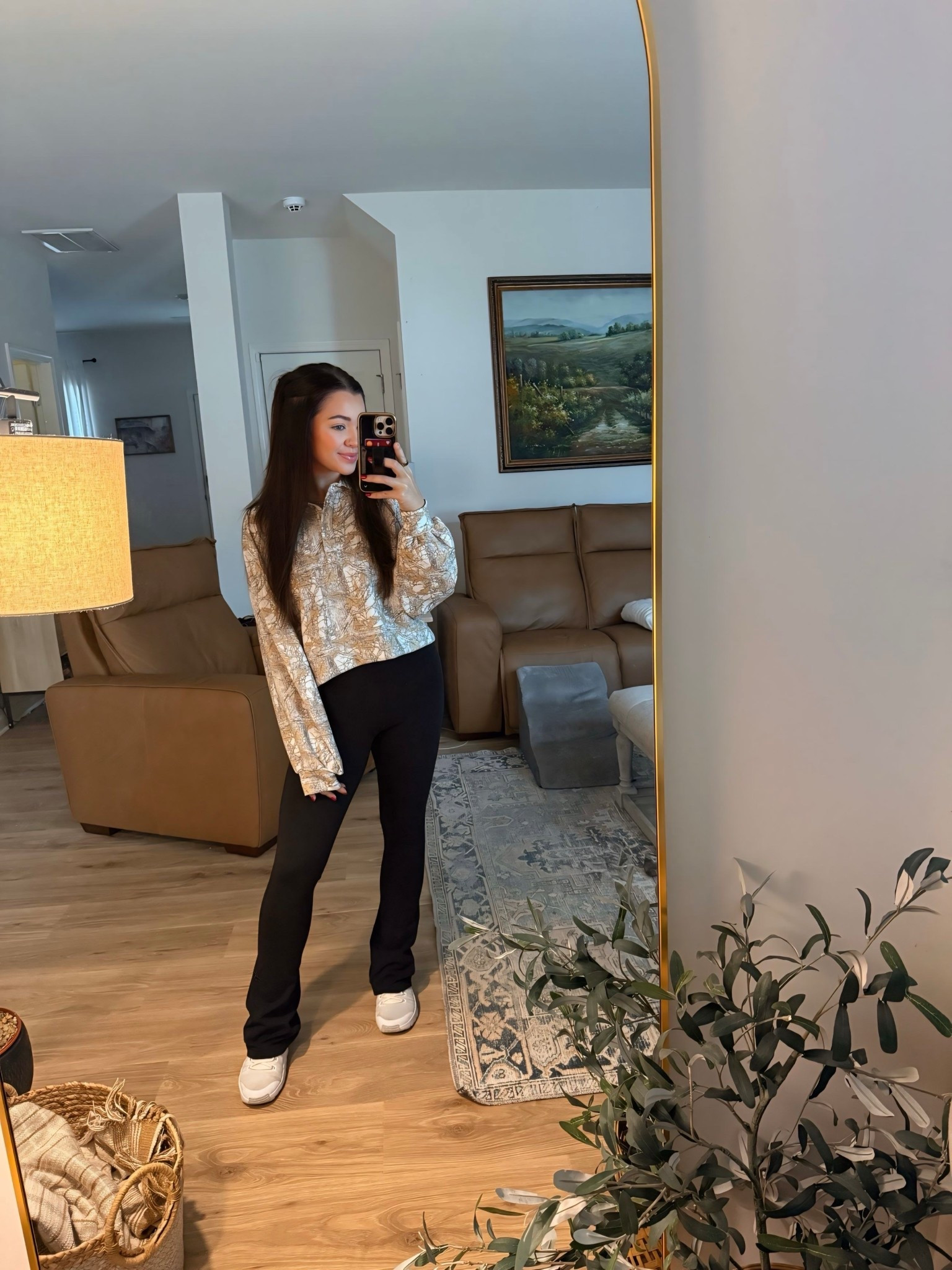 Camo but make it fashion. 🤩 This button snap pullover is buttery soft and so cute! I paired it with my fave Lulu flares. ❤️

Wearing a 6 in the flares and a small in the pullover. 

#LTKStyleTip #LTKActive #LTKootd