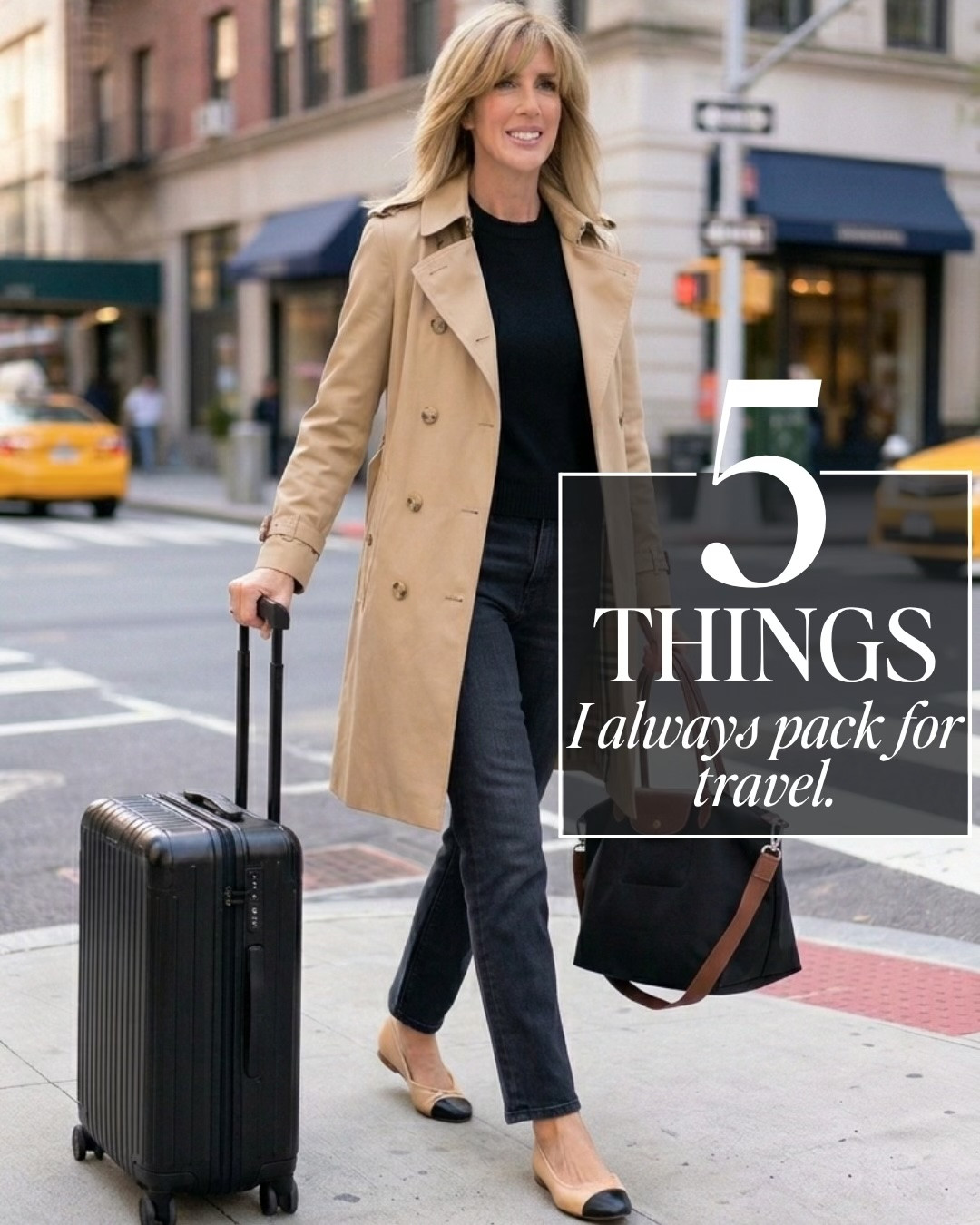 Welcome to my First Class Fridays ✈️ series where I’m sharing different things each week to help make your travels easier and more comfortable.  

This week is all about the 5 key items I always pack for my travels. 

1.  A comfortable but equally chic 2-piece set that can go from the plane to dinner.  And each piece can be worn alone to create multiple outfits from just 2 pieces. 

2.  My personal carry-on bag I’ve been using for several years.  The expandable feature is one I’ve come to rely on many times after I’ve shopped a bit too much on vacay 🛍️😜

3.  The compression socks I swear by.  The bamboo allows for your feet and legs to still breathe, while helping my circulation during travel days or heavy walking days.  

4.  The 100% organic cotton wrap that can be styled 20+ ways and looks good with everything.  

5.  The lightest weight sneaker I’ve ever owned.  Breathable mesh design with a collapsible heel for multiple styling options.   I’ve walked 10+ miles a day in these.  Absolutely obsessed.

#LTKSeasonal #LTKOver40 #LTKTravel