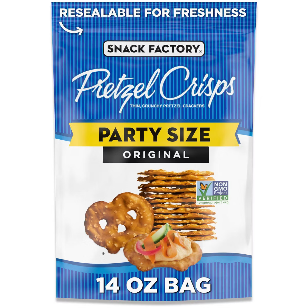 Snack Factory Original Pretzel Crisps - 14oz | Target