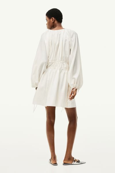 Oversized Tie-detail Dress - Cream - Ladies | H&M US | H&M (US + CA)