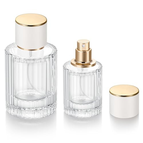 2 Pack 30ml 50ml Empty Perfume Spray Bottles, Refillable Fine Mist Atomizer Portable Travel Colog... | Amazon (US)