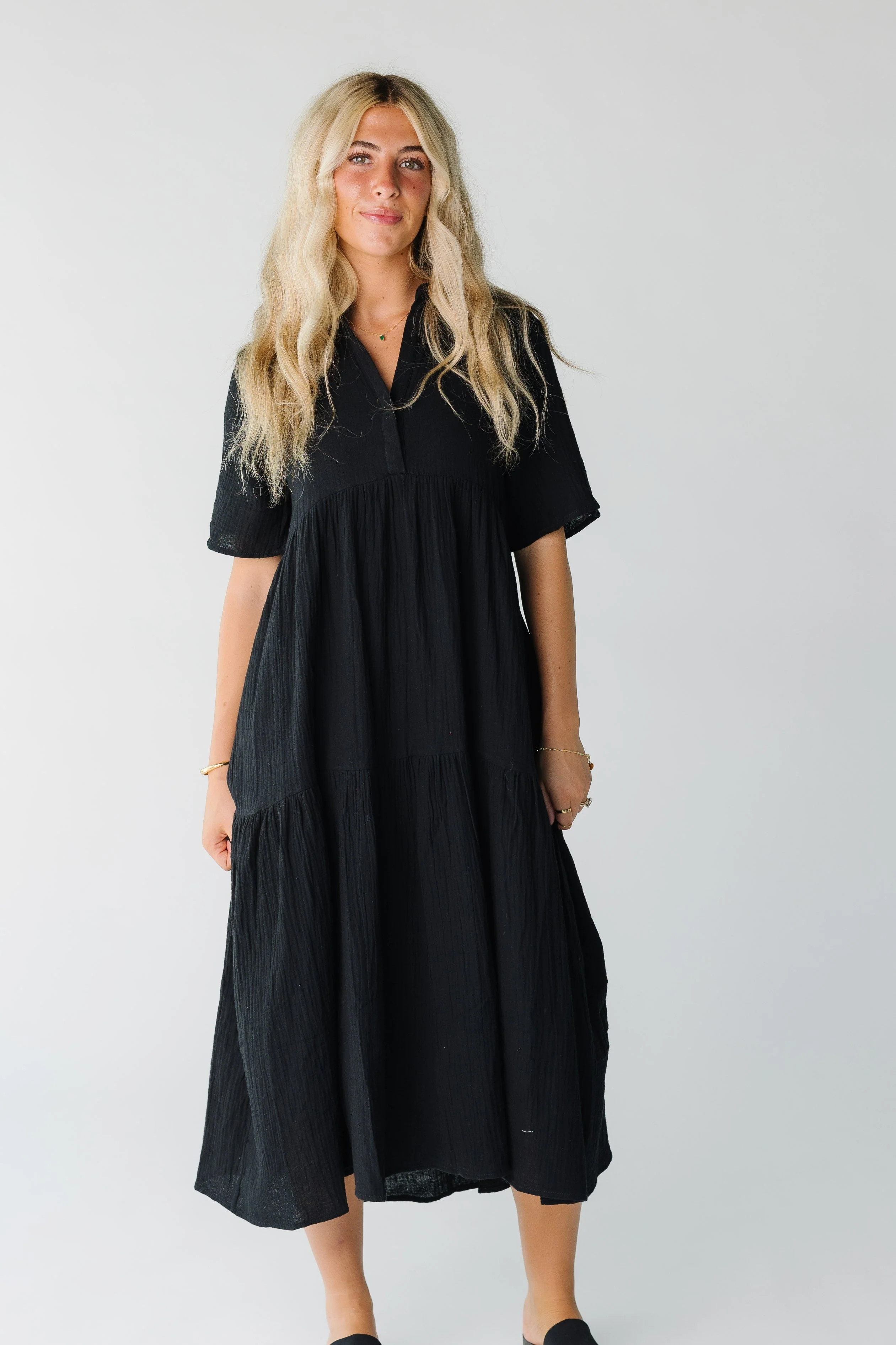 Brass & Roe Pondering Gauze Straight Sleeve Dress | Called To Surf