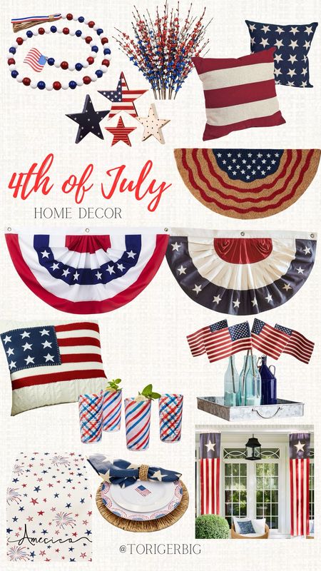 So many cute 4th of July decor for your home and get together. #4thofjuly #patriotic #holidaydecor 

#LTKHome #LTKParties #LTKStyleTip