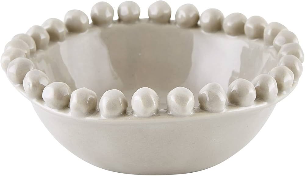 Santa Barbara Design Studio Table Sugar Beaded Ceramic Bowl, Small, Grey | Amazon (US)