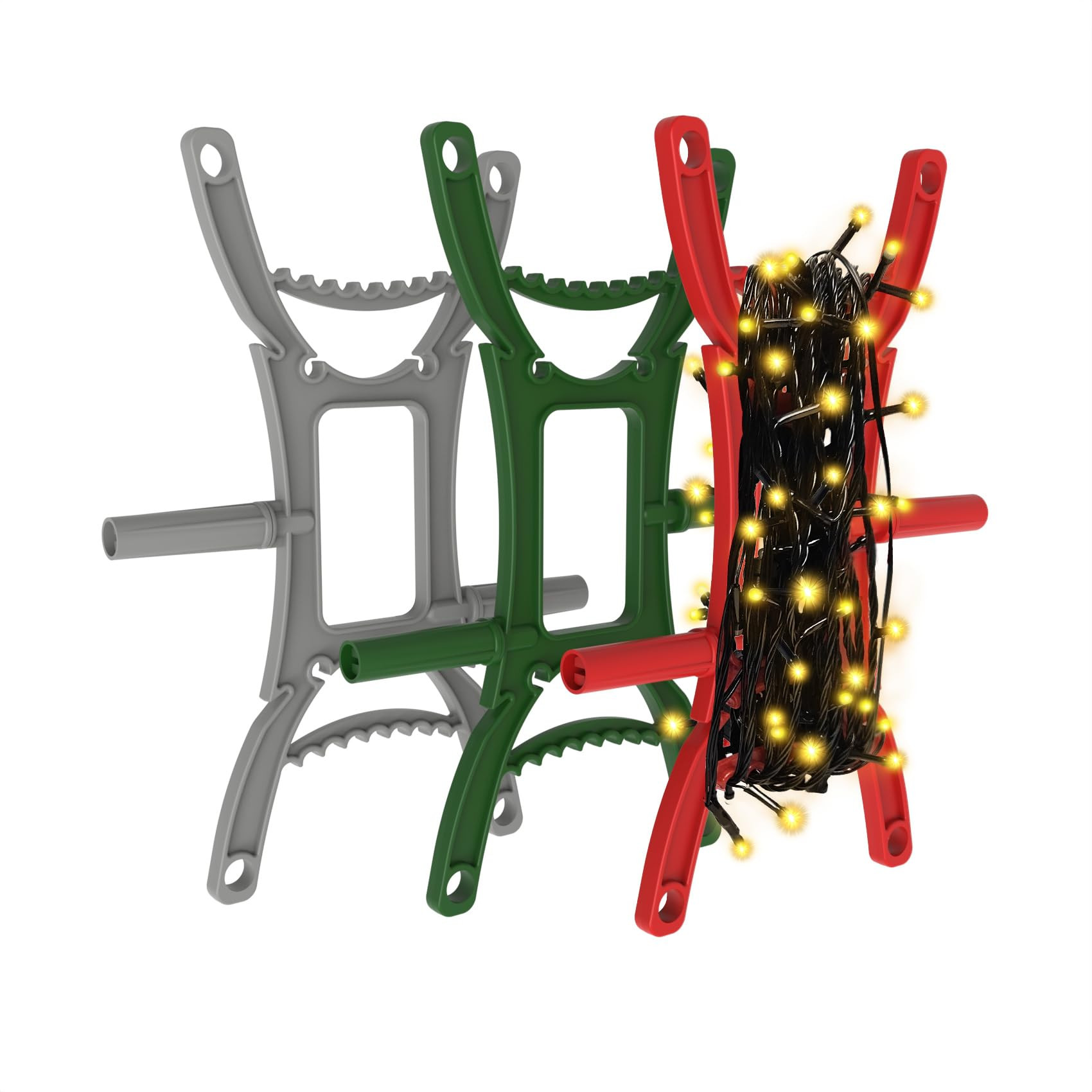 3PCS Rotating Handle Christmas Lights Storage Holder, Efficient & Durable,Tangle-Free Wires, Rope... | Amazon (US)