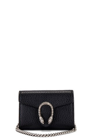 Gucci Dionysus Wallet On Chain in Black | FWRD 