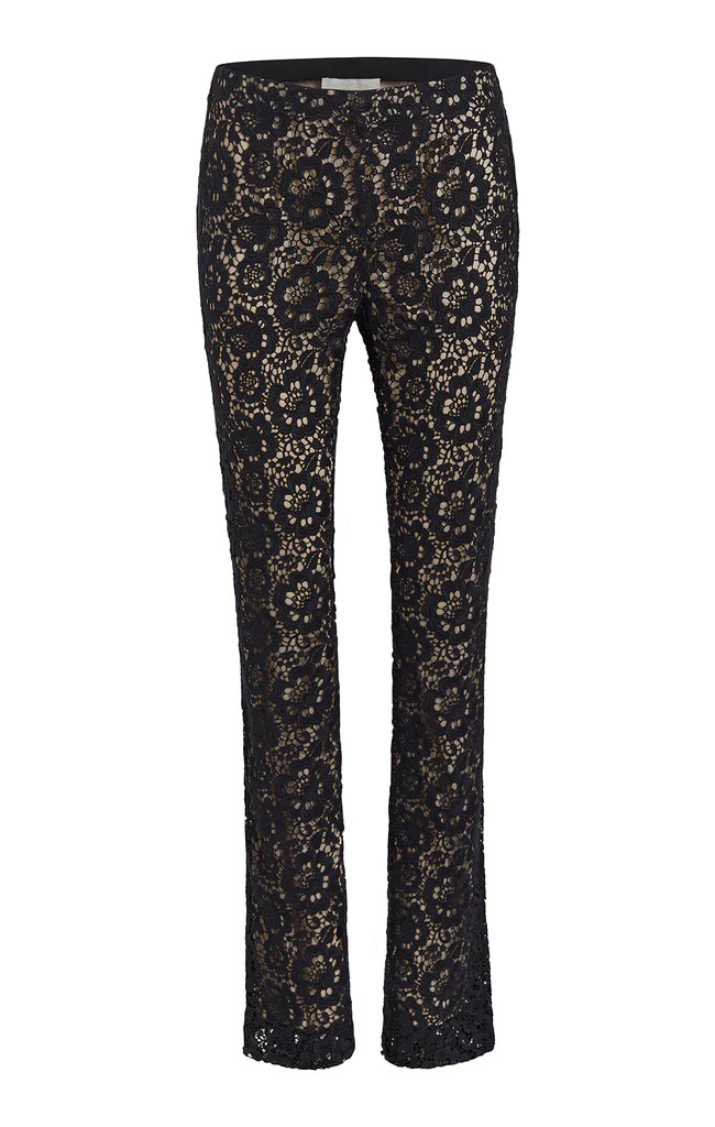 Black Floral Lace Pants | Etcetera