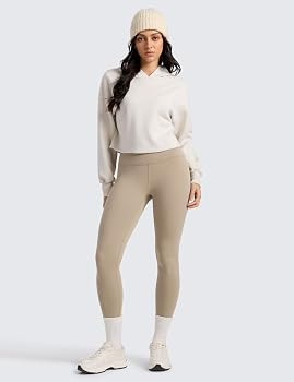 CRZ YOGA Matte Thermal Fleece Lined Leggings 28'' - Casual Lounge Workout Womens Yoga Full Length... | Amazon (US)