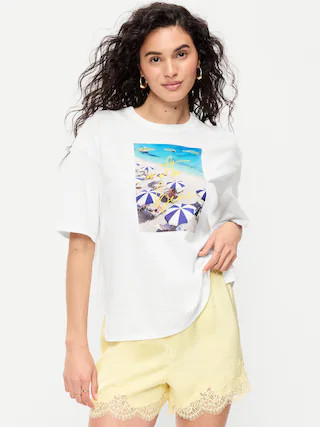 Short-Sleeve Loose Graphic T-Shirt | Old Navy (US)