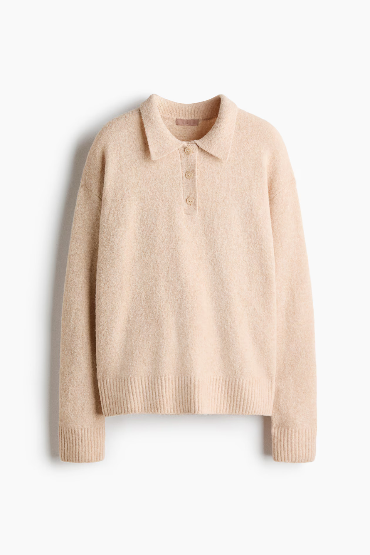 Cable-knit polo jumper | H&M (UK, MY, IN, SG, PH, TW, HK)