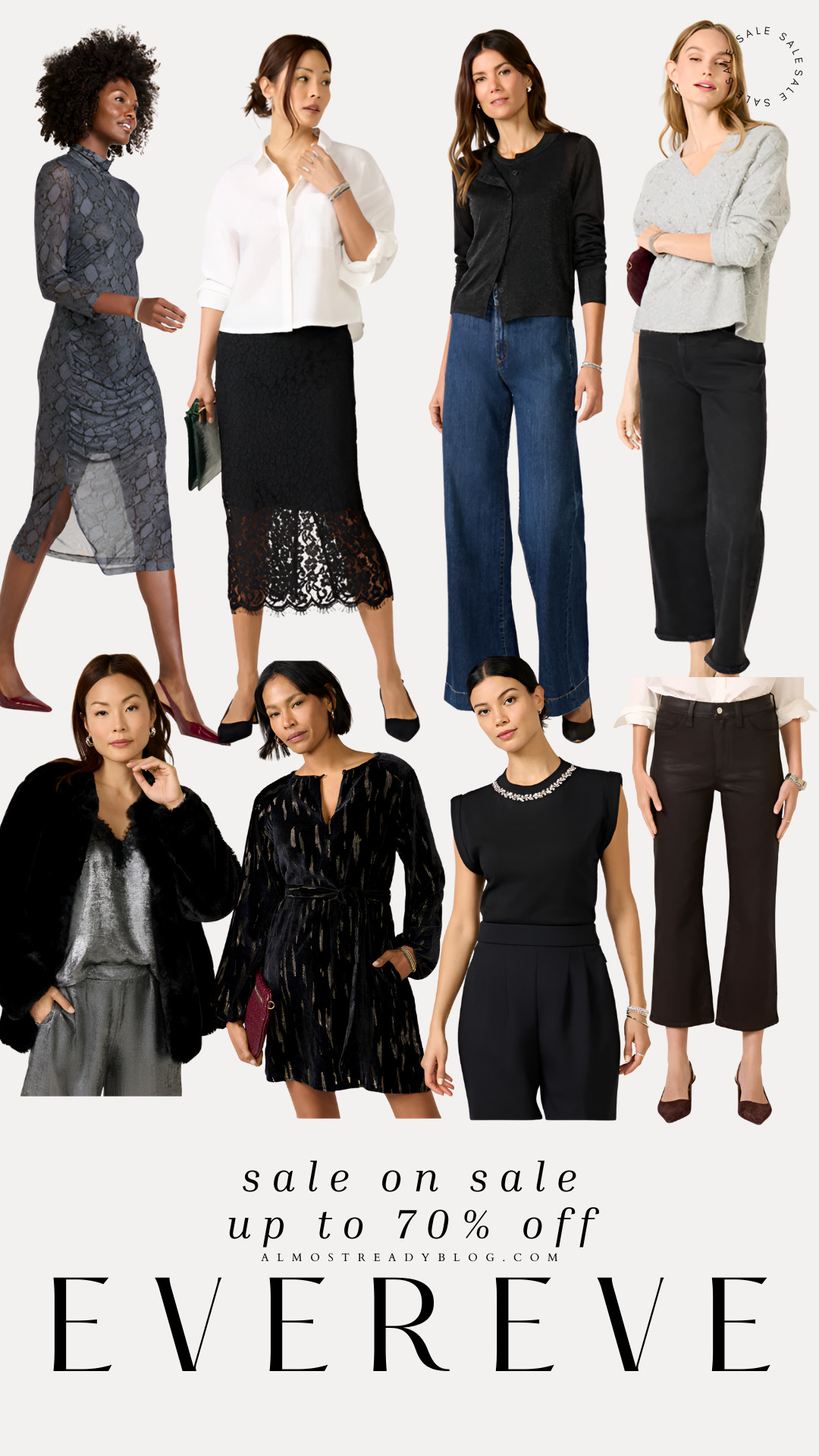 Evereve sale on sale up to 70% off 

 

#LTKSaleAlert #LTKFindsUnder50 #LTKFindsUnder100