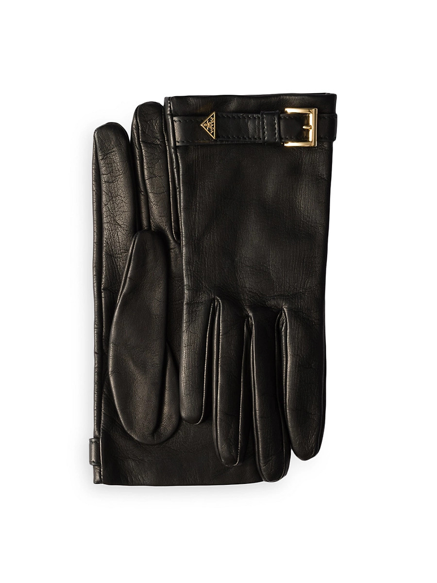 Women's Nappa Leather Gloves - Black - Size 7 | Saks Fifth Avenue