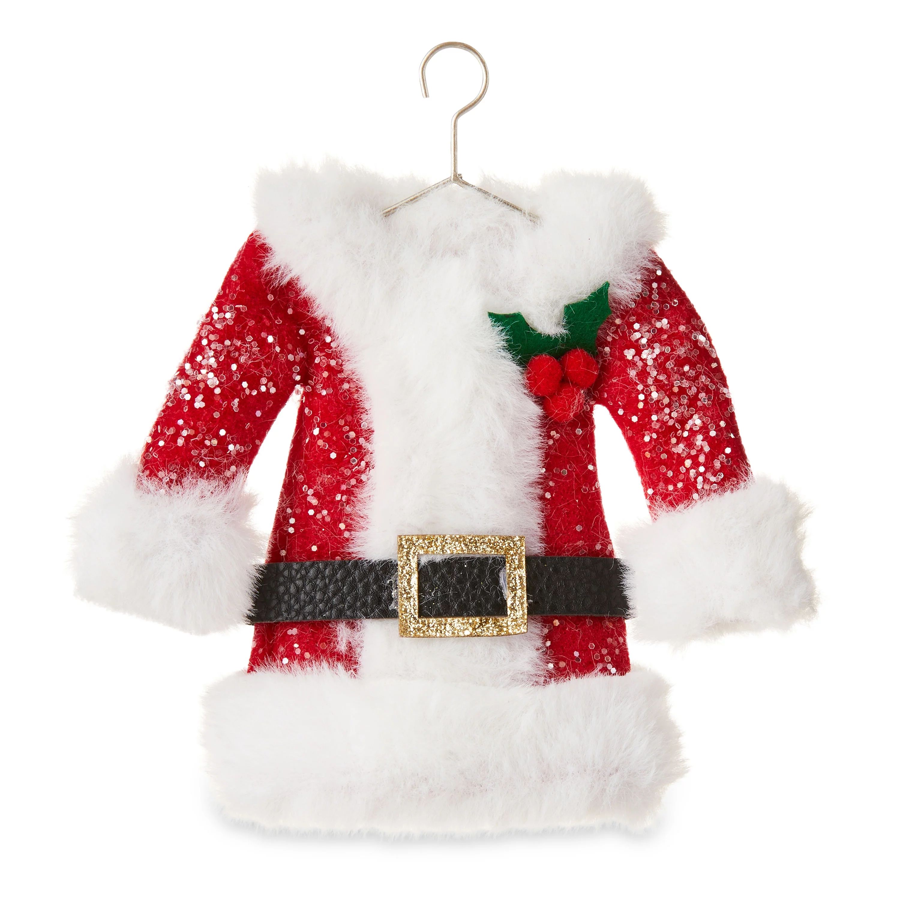 Joyful Peace Red and White Santa Suit Christmas Decorative Ornament, by Holiday Time - Walmart.co... | Walmart (US)