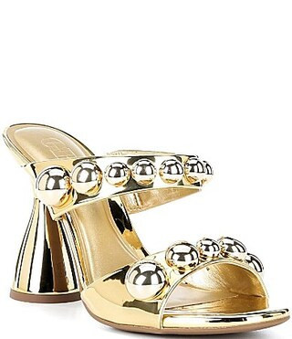 GB News-Flash Metallic Ornament Dress Slide Sandals - 7 | Dillard's