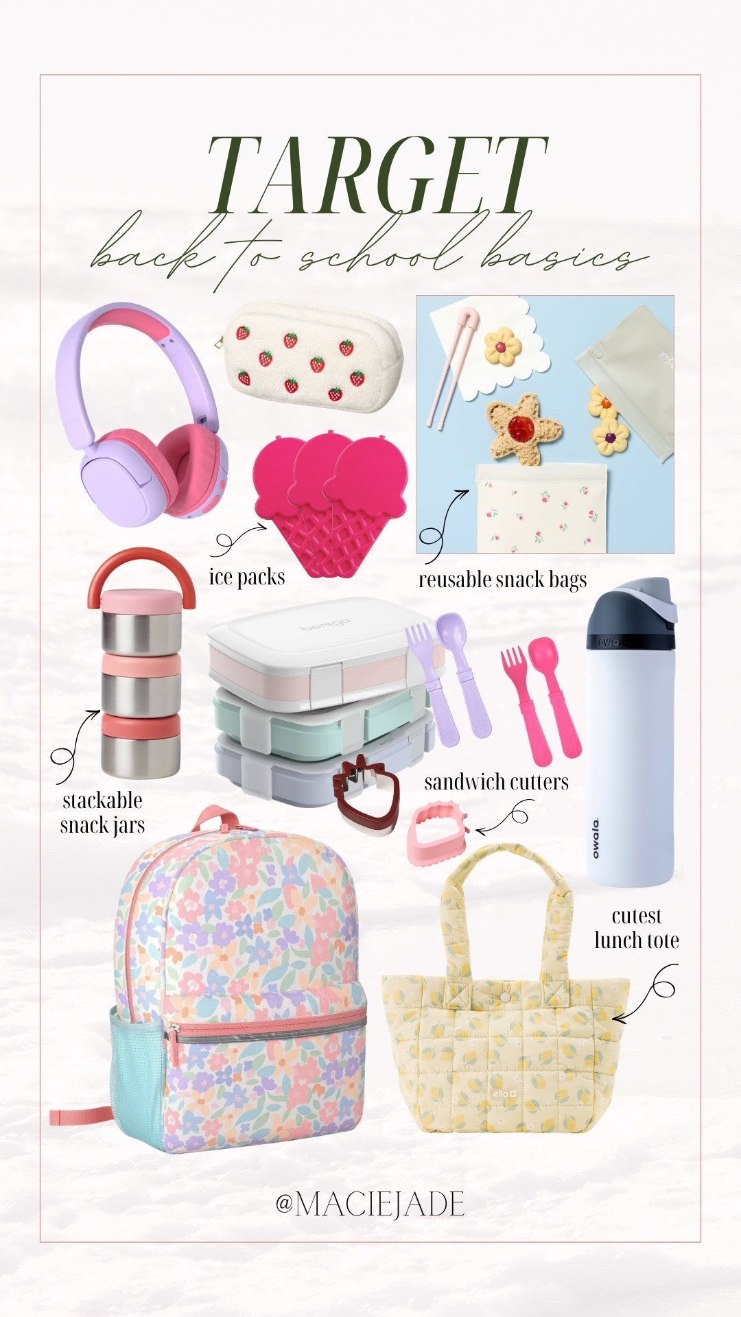 Back to school finds from Target ✏️🎯 

Target finds, target find, target back to school essentials, back to school supplies, back to school basics, backpacks, lunch bags, snack bags, kids back to school must haves

#LTKKids #LTKmomlife