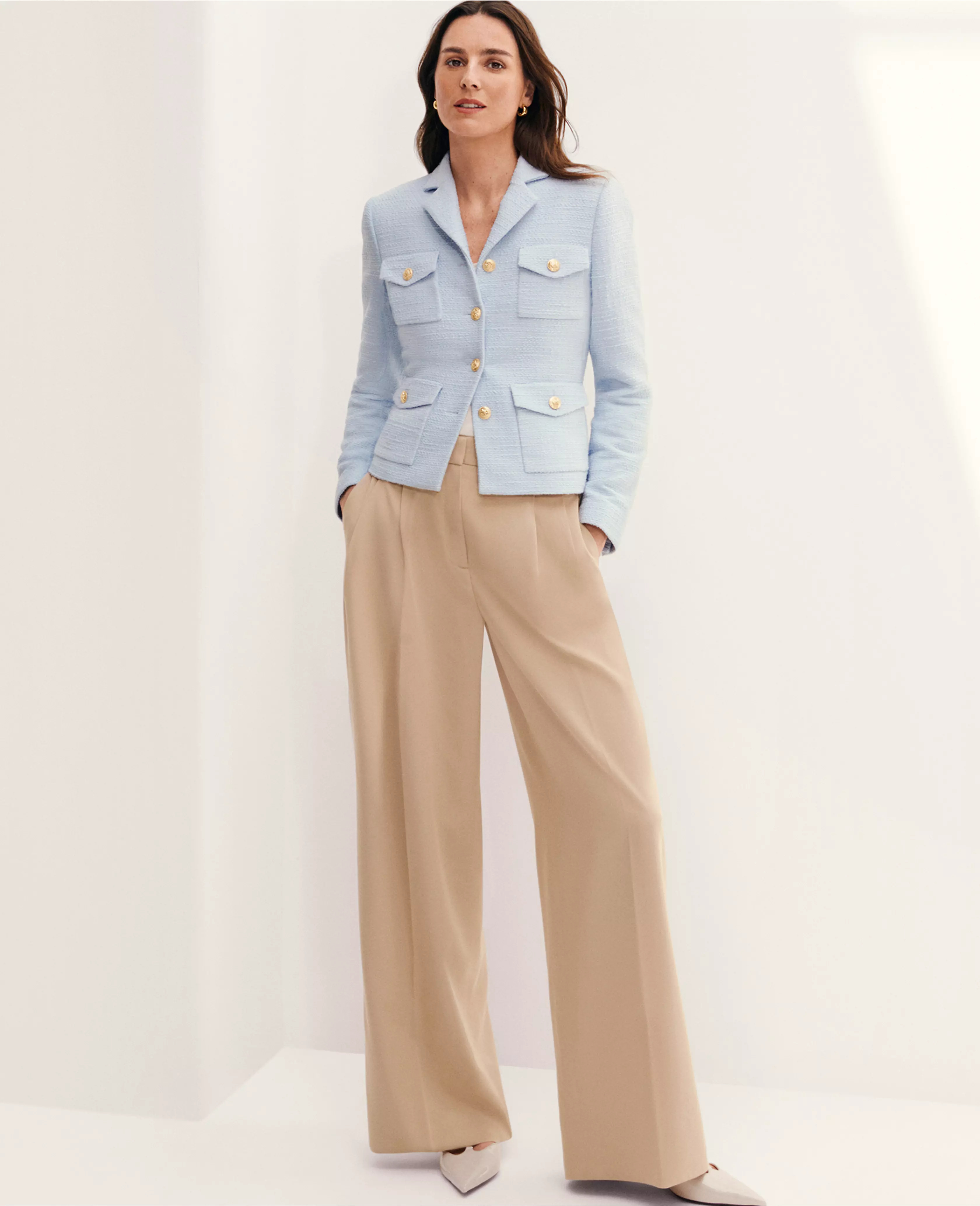 The Pleated Wide-Leg Pant | Ann Taylor