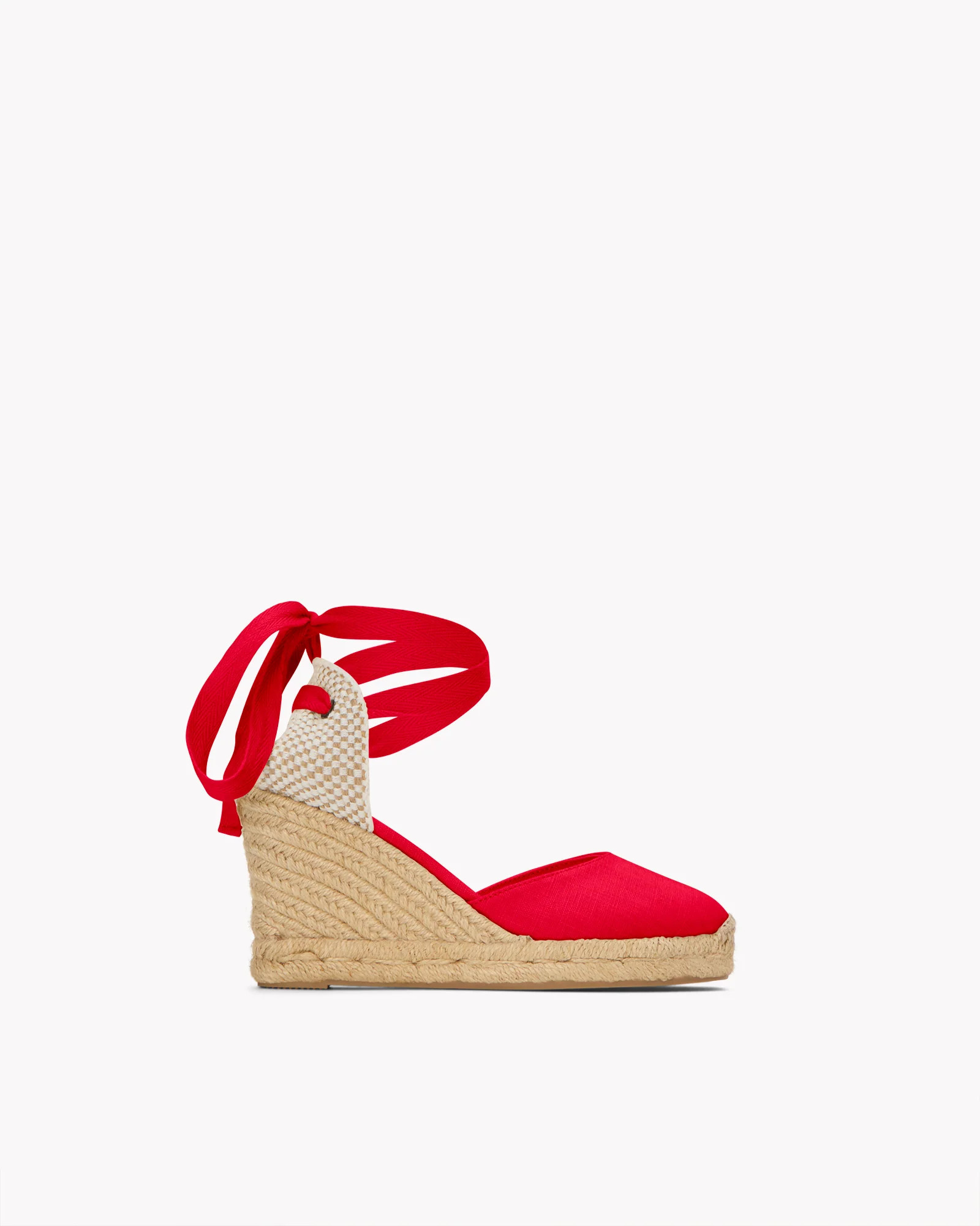 The Marseille Wedge - Classic - Flamenco Red - Women's | Soludos