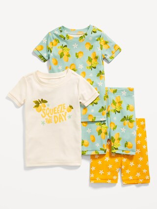 Unisex 4-Piece Printed Snug-Fit Pajama Set for Toddler & Baby | Old Navy (CA)