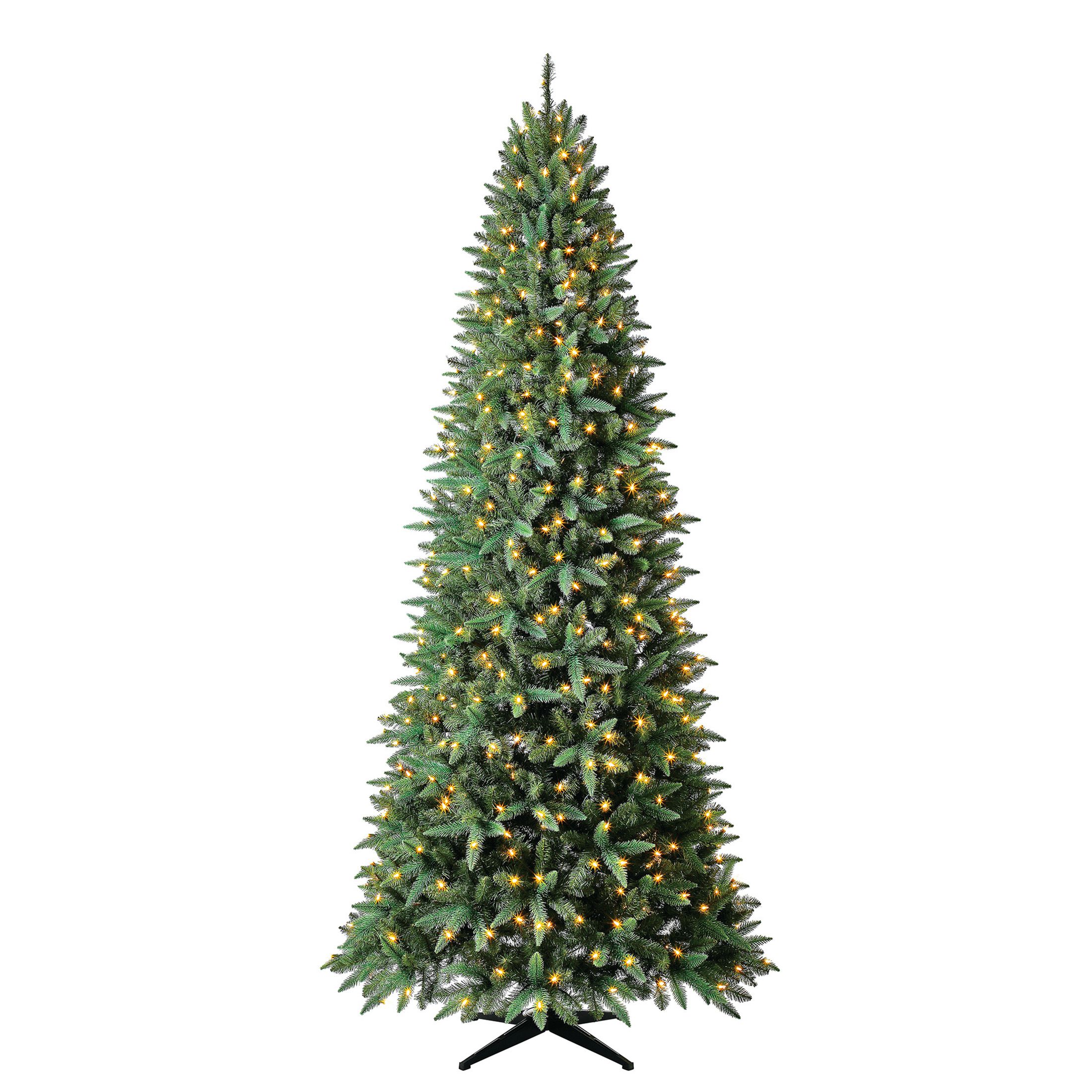 Holiday Time Prelit 550 LED Clear Lights, Williams Slim Pine Artificial Christmas Tree, 9' | Walmart (US)