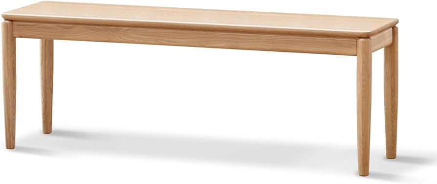 Hymus 100% Solid Fraxinus Mandshurica Wood Bench, Rounded Corner Dining Bench, Bedroom Bench for ... | Amazon (US)