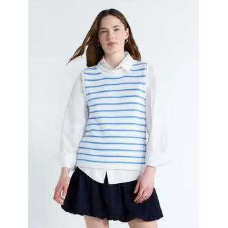 Free Assembly Women's Roll Neck Cotton Sweater Shell, Lightweight, Sizes XS-XXL | Walmart (US)