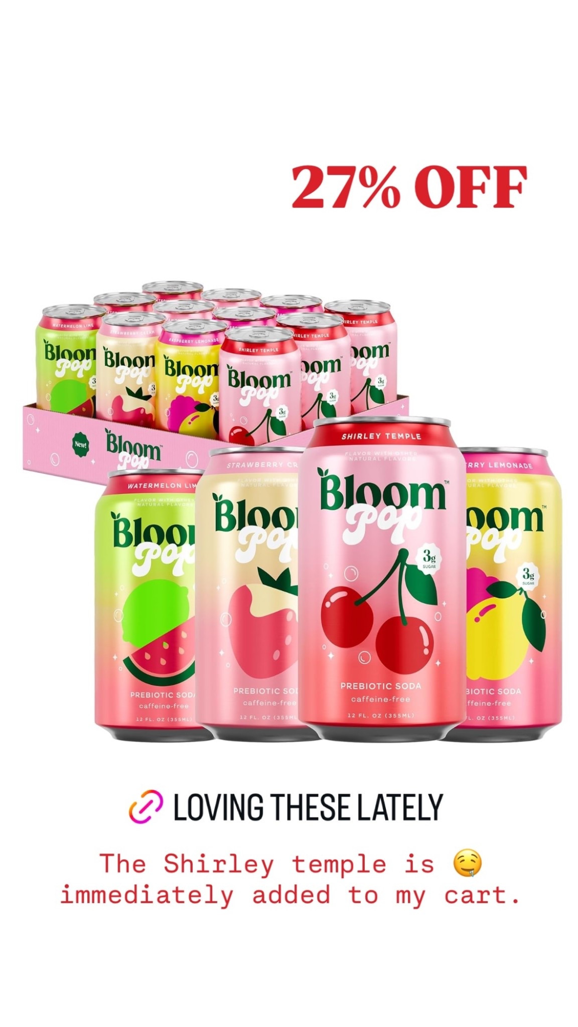 27% OFF The Shirley temple is 🤤 immediately added to my cart.