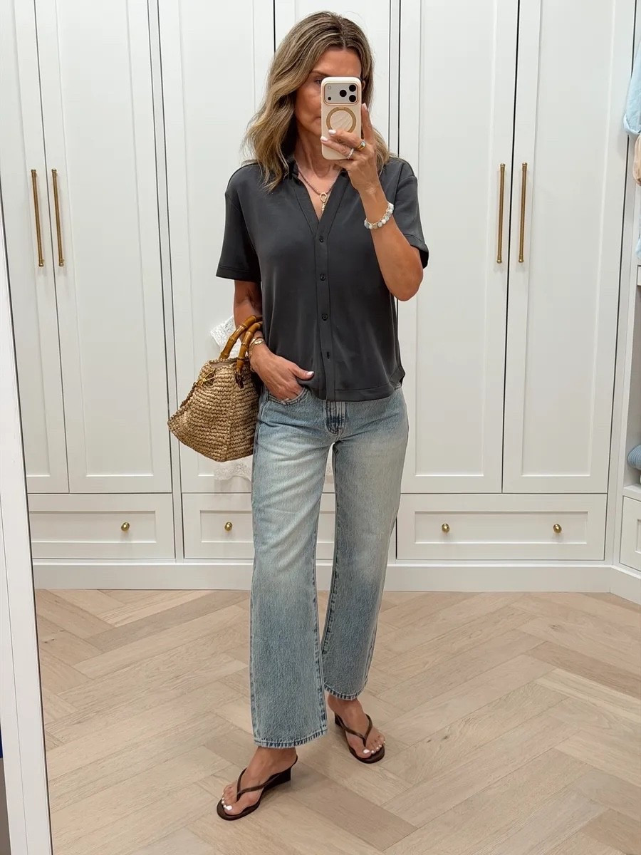 I’m 5’6’’ -top is so comfy size XS @Spanx  -jeans TTS use discount code TAMMY15 @Pistola Denim -shoes TTS #LTKootd

#LTKootd #LTKOver40