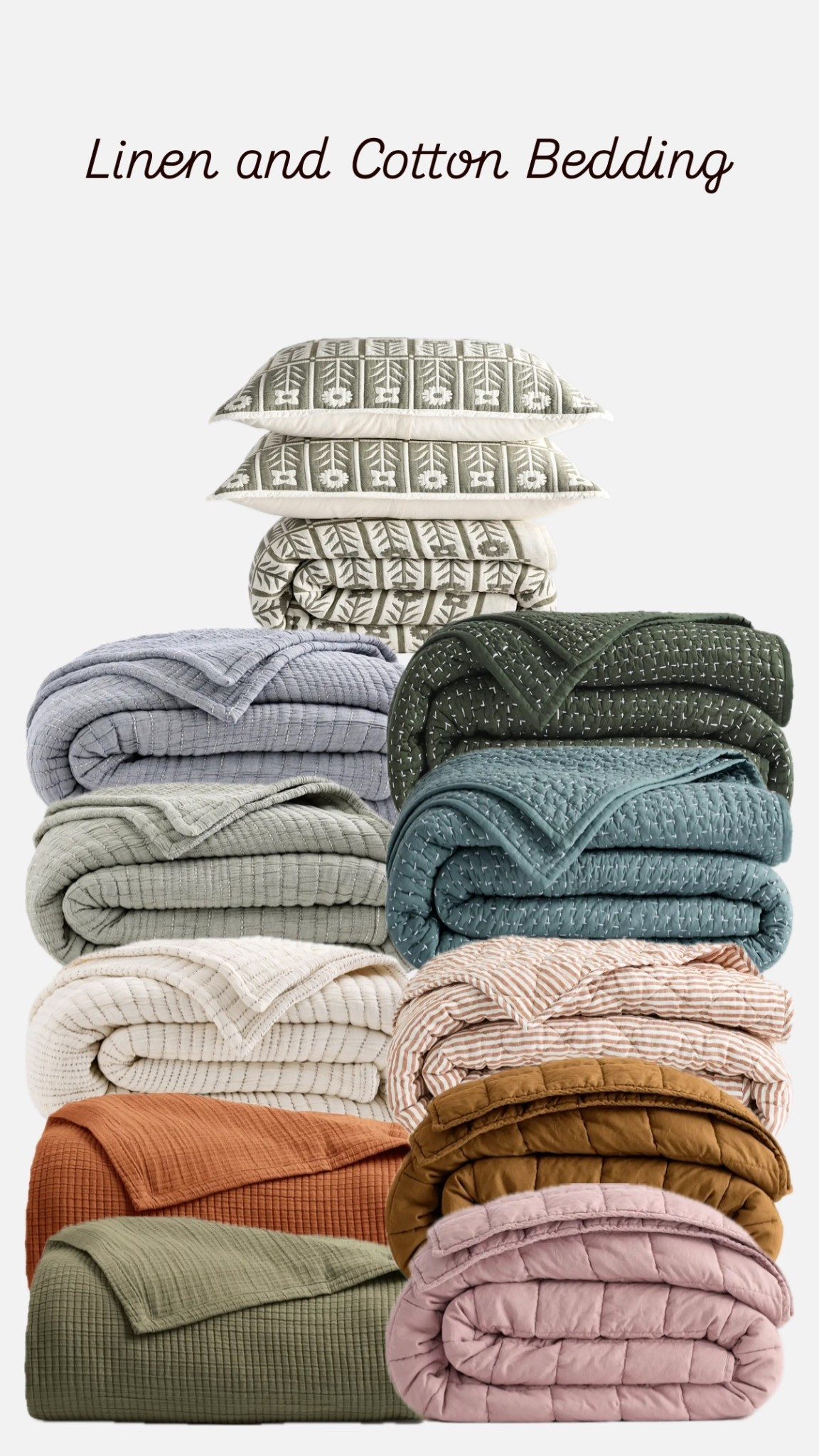 Linen and cotton bedding. 

#LTKGiftGuide #LTKHome