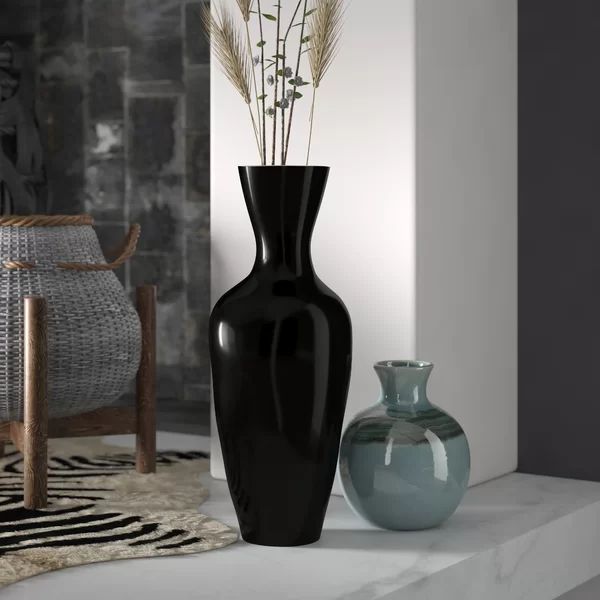 Howle 18'' Wood Floor Vase | Wayfair North America