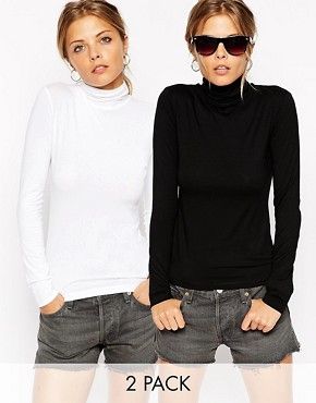 ASOS The Turtle Neck Top 2 Pack Save 20% | ASOS UK