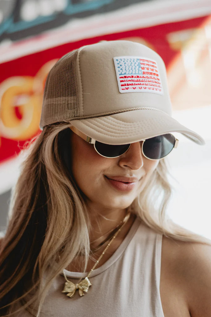 American Flag Foam Trucker Hat | Katydid