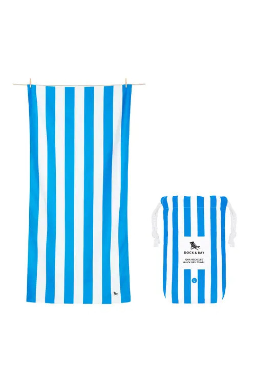 Dock & Bay Quick Dry Beach Towel in Bondi Blue at Nordstrom, Size Large | Nordstrom