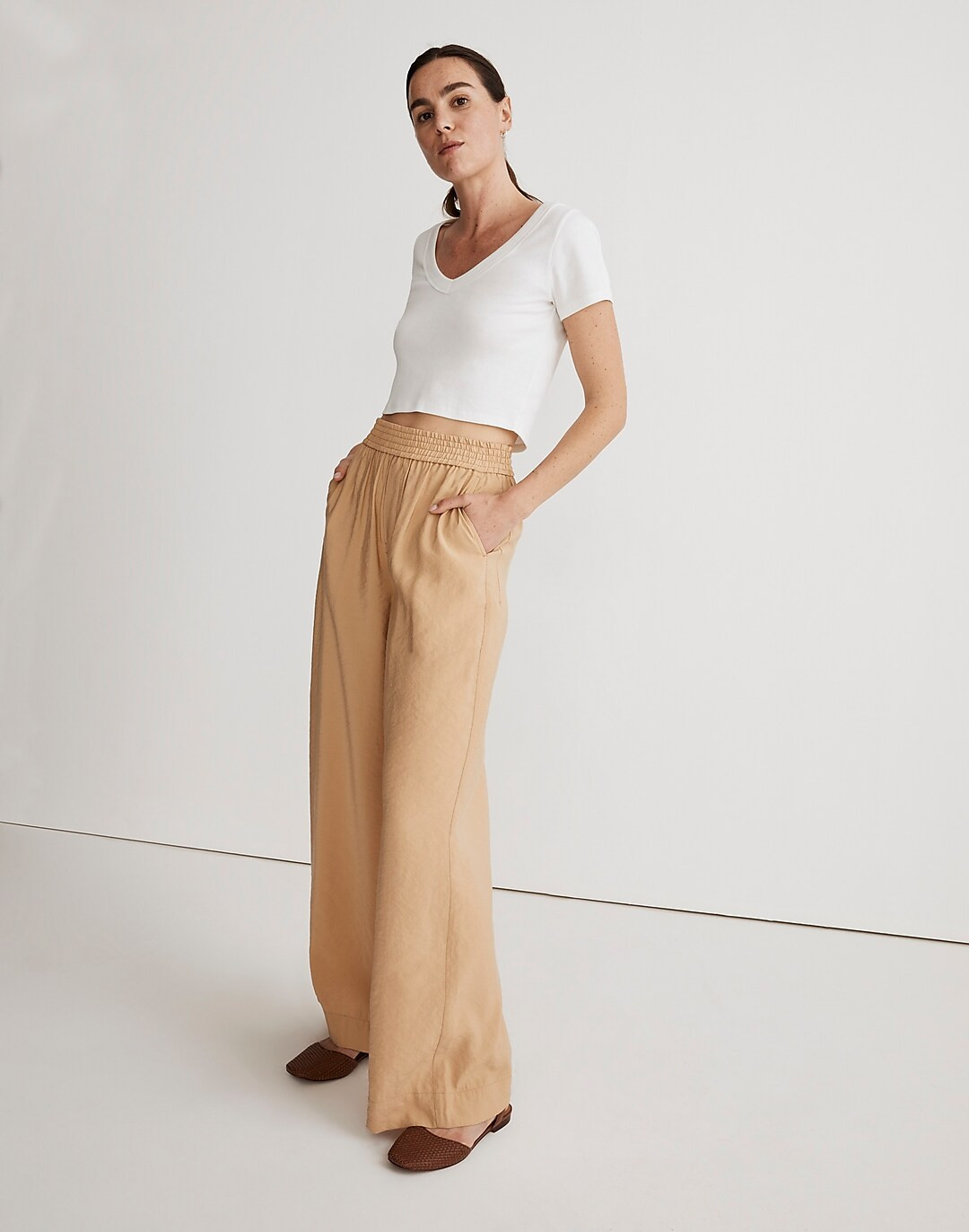 The Carley Wide-Leg Pant in Softdrape | Madewell