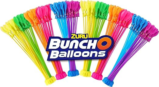 Bunch O Balloons Neon Colors (6 Pack) by ZURU, 200+ Rapid-Filling Self-Sealing Neon Colored Water... | Amazon (US)