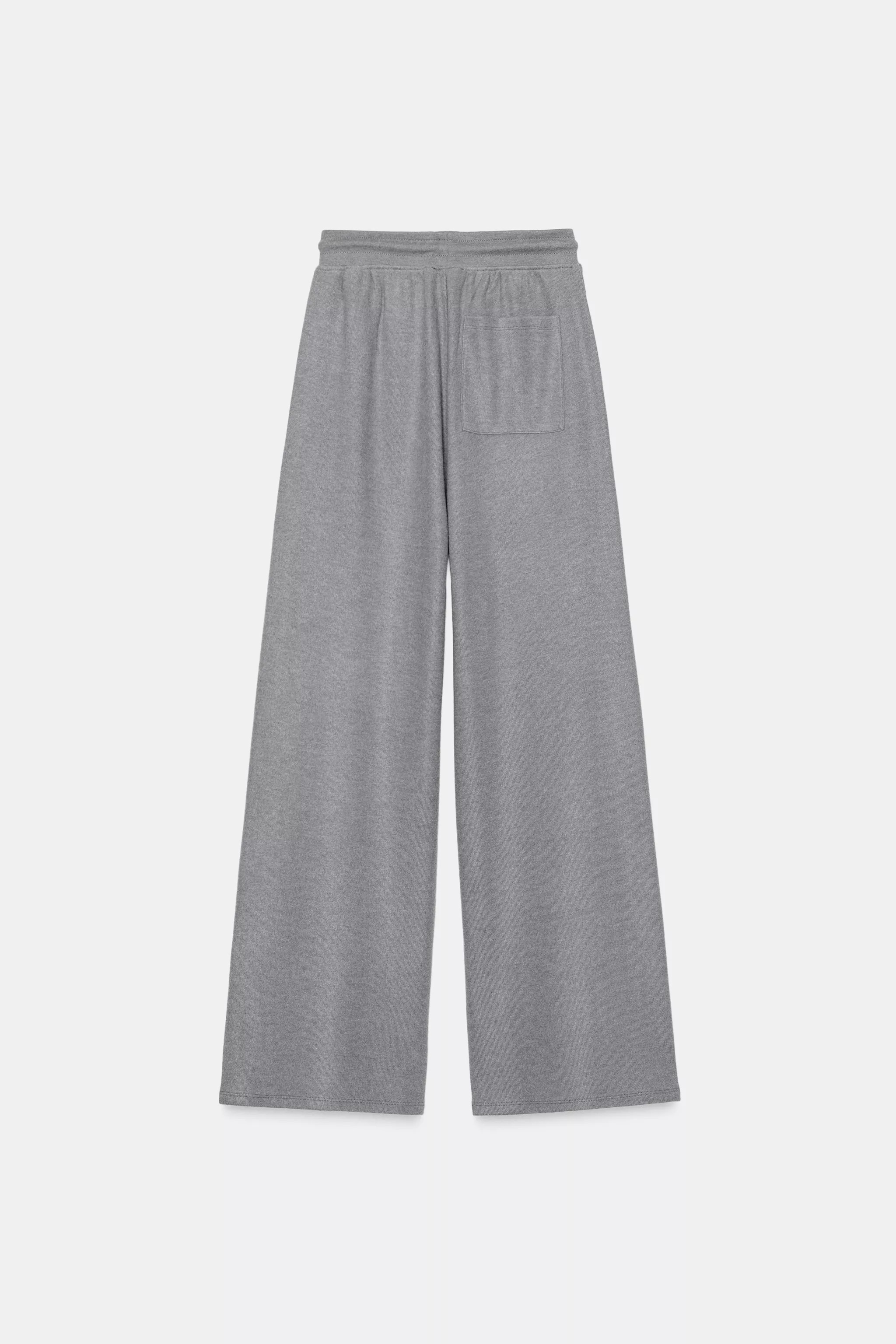 STRAIGHT LEG RIB SOFT PANTS | Zara Canada