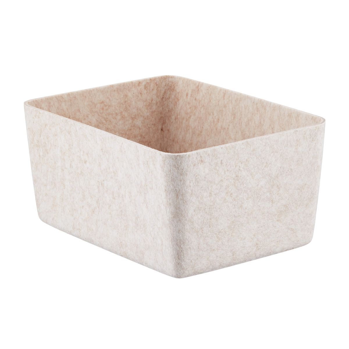 SortJoy Sculpted Wide Bin Stone | The Container Store