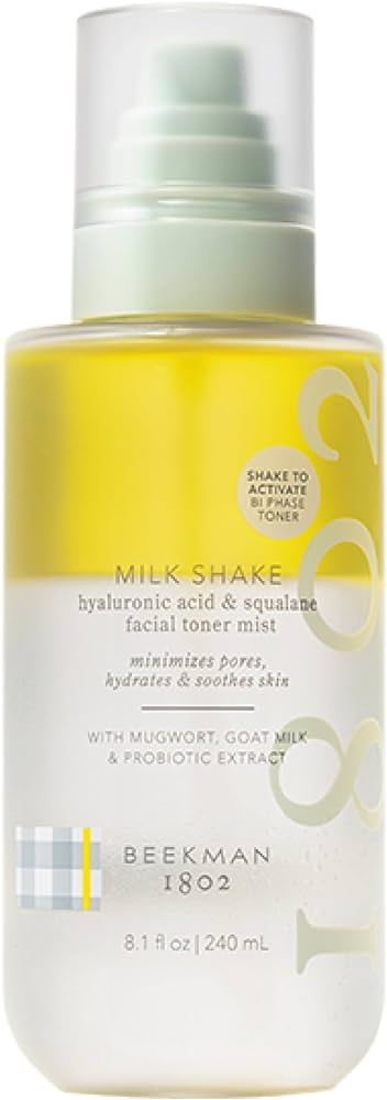 Beekman 1802 Milk Shake Facial Toner - Fragrance Free - Hyaluronic Acid & Squalane Facial Mist - ... | Amazon (US)