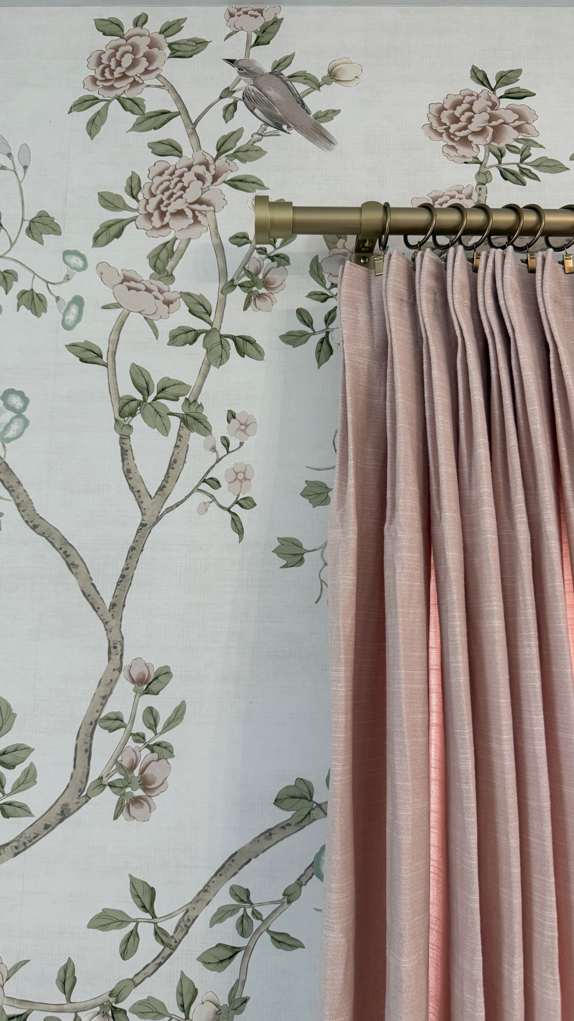 New amazon curtains! I ordered the color 16-pink. Size 52x96”. 

Two pages curtains. Pinch pleat curtains. Light filtering drapes. Chinoiserie wallpaper. Etsy finds. Amazon finds. 

#LTKSaleAlert #LTKFindsUnder50 #LTKHome