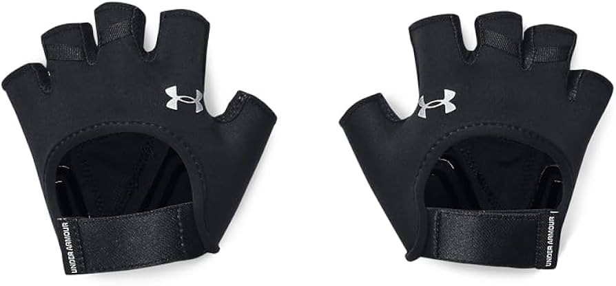 Under Armour Women's Standard Training Gloves Half Finger, (001) Black / / Silver, Medium | Amazon (CA)