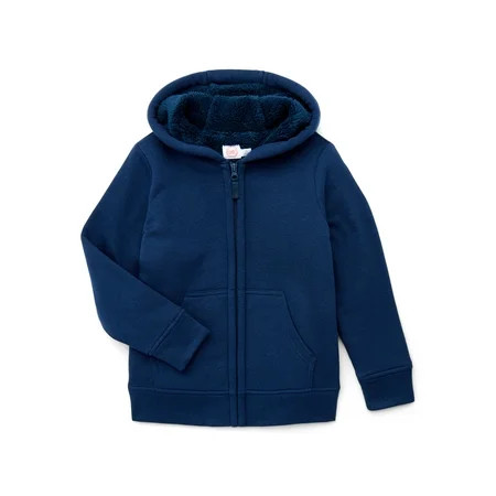 Wonder Nation Boys Kid Tough Hoodie with Long Sleeves, Sizes 4-18 & Husky | Walmart (US)