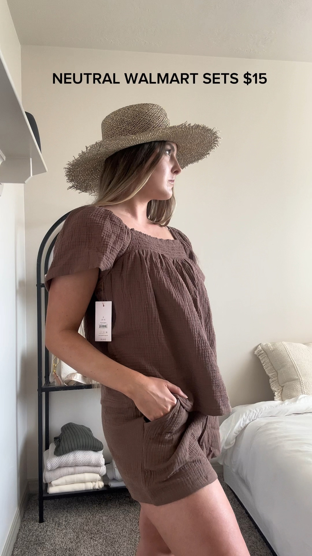 In love with these neutral sets from Walmart! There are 4 pieces to mix and match, in a ton of different colors. So great for an easy summer outfit, or a super cute swim cover up. 🤍

#LTKstyletip #LTKunder50 #LTKFind