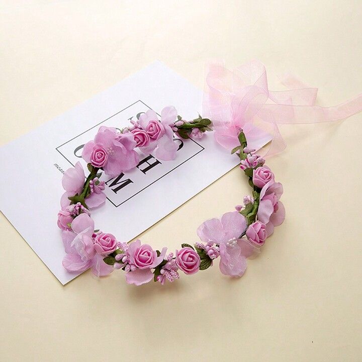 1pc Pink Children's Flower Crown | SHEIN