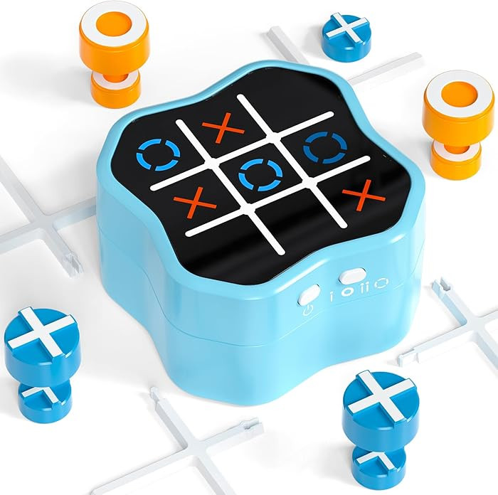 Tic Tac Toe Game, 3-in-1 Electronic Handheld Games Console for Kids Memory Growth, Portable Puzzl... | Amazon (US)