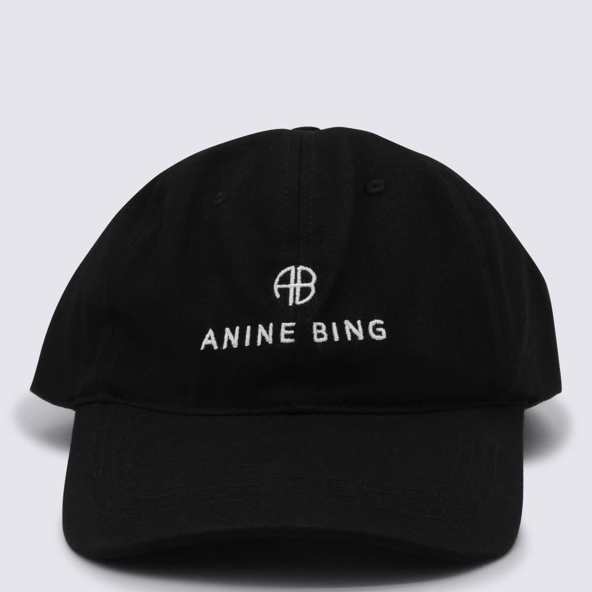 Anine Bing Black Cotton Jeremy Baseball Cap | Italist.com US