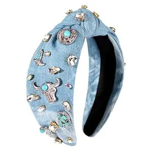 PHALIN Western Cowgirl Knotted Headband for Women (Style A) | Amazon (US)