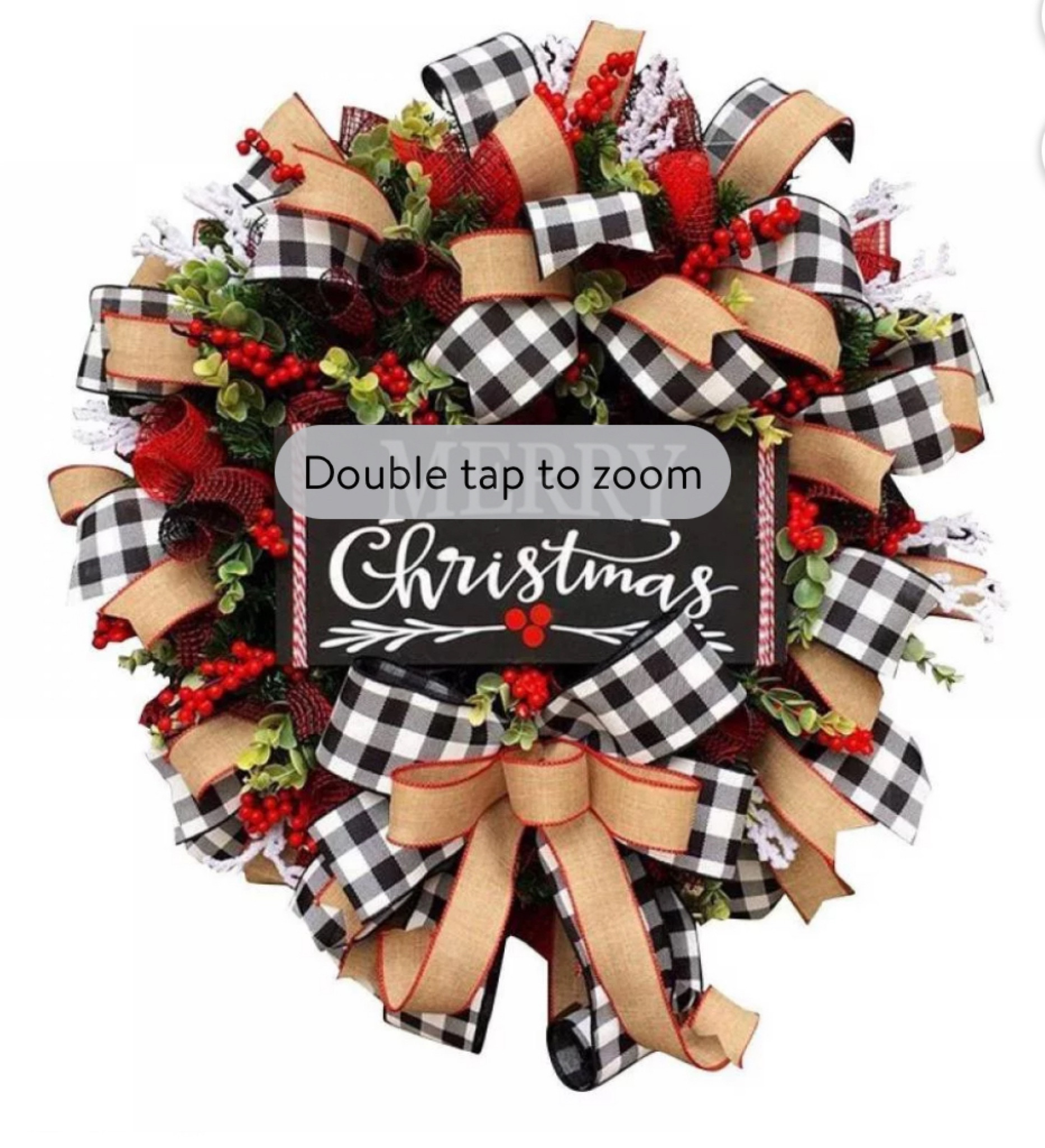 Ok if snowman aren’t you thing this one may be! Beautiful red buffalo plaid perfect for your front door and great quality 

#LTKhome #LTKSeasonal #LTKHoliday