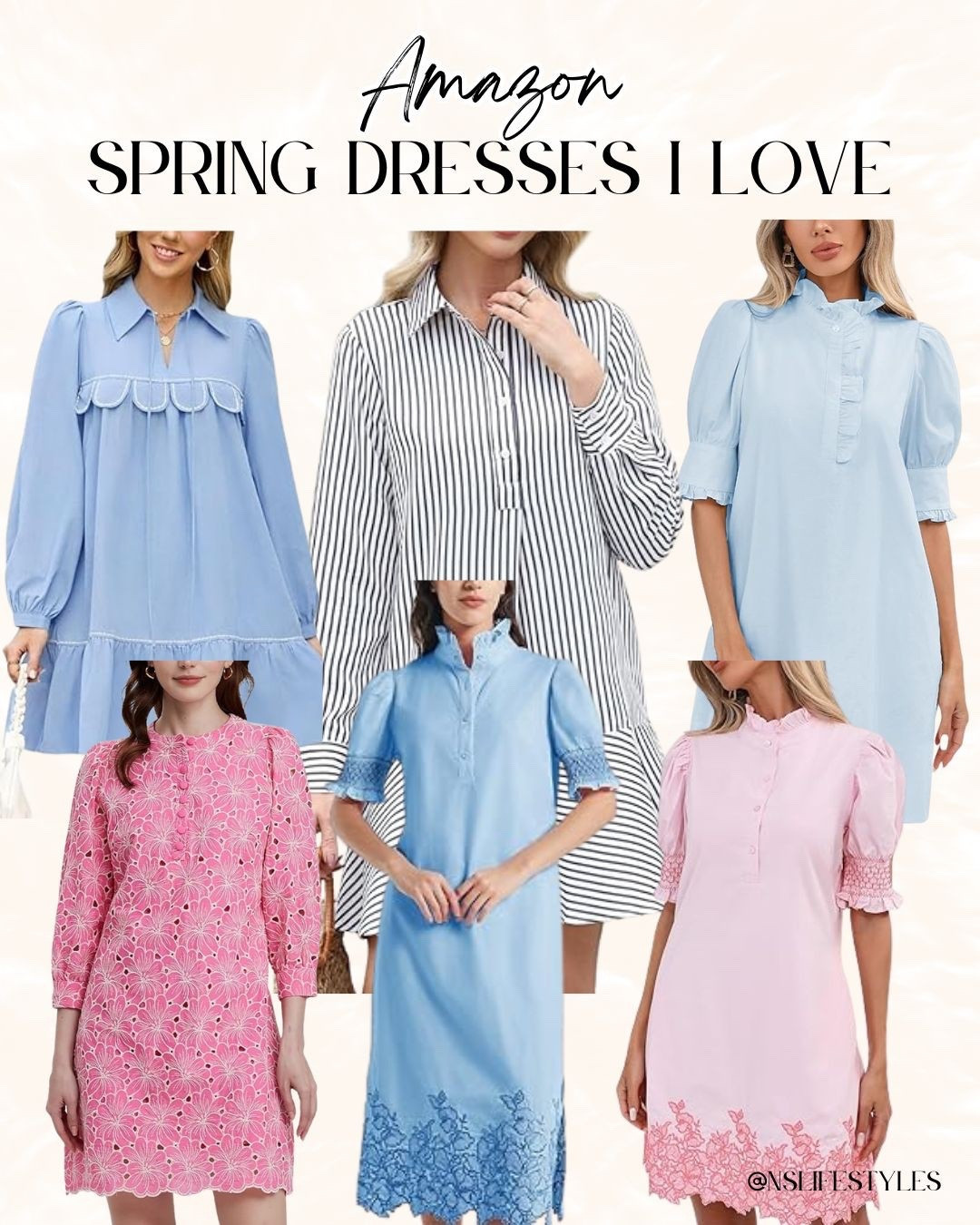 Eyelet, Embroidery, & Spring Pastels! 🌸

Refresh your wardrobe with these perfectly curated spring dress finds from Amazon! ✨

I am obsessed with the feminine details in this collection: from the vibrant pink floral eyelet mini to the sophisticated blue embroidered hem shift dresses. I love the variety of classic stripes and ruffle-neck silhouettes that offer an effortless, polished look. Whether you choose a soft puff sleeve or a scalloped trim, these versatile spring essentials are all under $50!

#OOTD
#AmazonFashion
#SpringDresses
#EyeletDress
#FloralTrend
#SpringOutfits
#AmazonFinds
#EmbroideredDress
#MiniDress
#AffordableFashion
#SpringStyle
#LTKStyle
#DressInspo
#EasterOutfit
#StylingTips

#LTKootd #LTKspring #LTKspringtrends