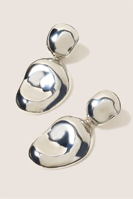 EVEREVE Women's Veda Statement Earring, Silver | Evereve